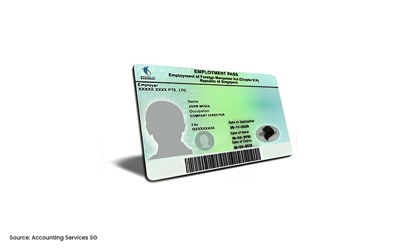 An image of a Singapore Employment Pass (EP)